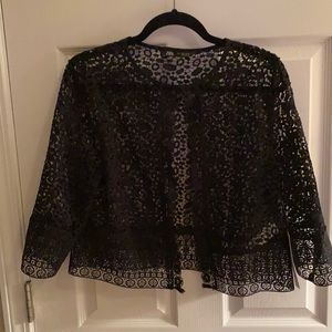 Zara Navy blue eyelet jacket new with tags